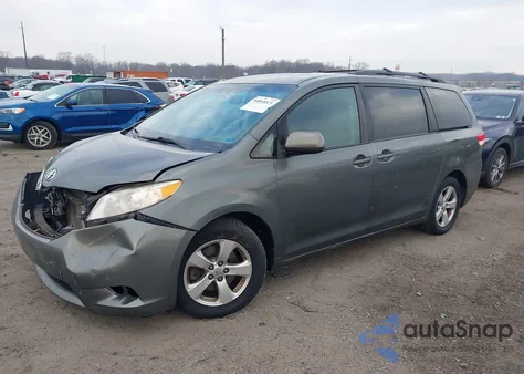 2013 Toyota Sienna Le V6 8 Passenger из США, поврежденный, VIN 5TDKK3DC5DS302721
